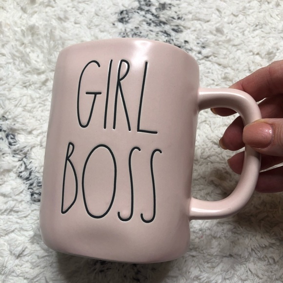 Rae Dunn Pink Girl Boss coffee tea mug new! Rare - Picture 6 of 6